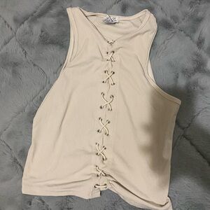 Fun stitched tank, sized M rue 21